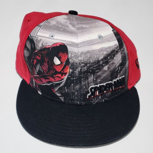 Spider-Man Graphic Baseball Cap – Red/Black – New Era Brand - Picture 1 of 5